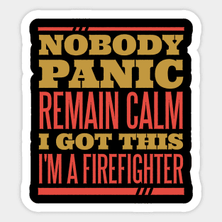 Cool Firefighter Quote Sticker